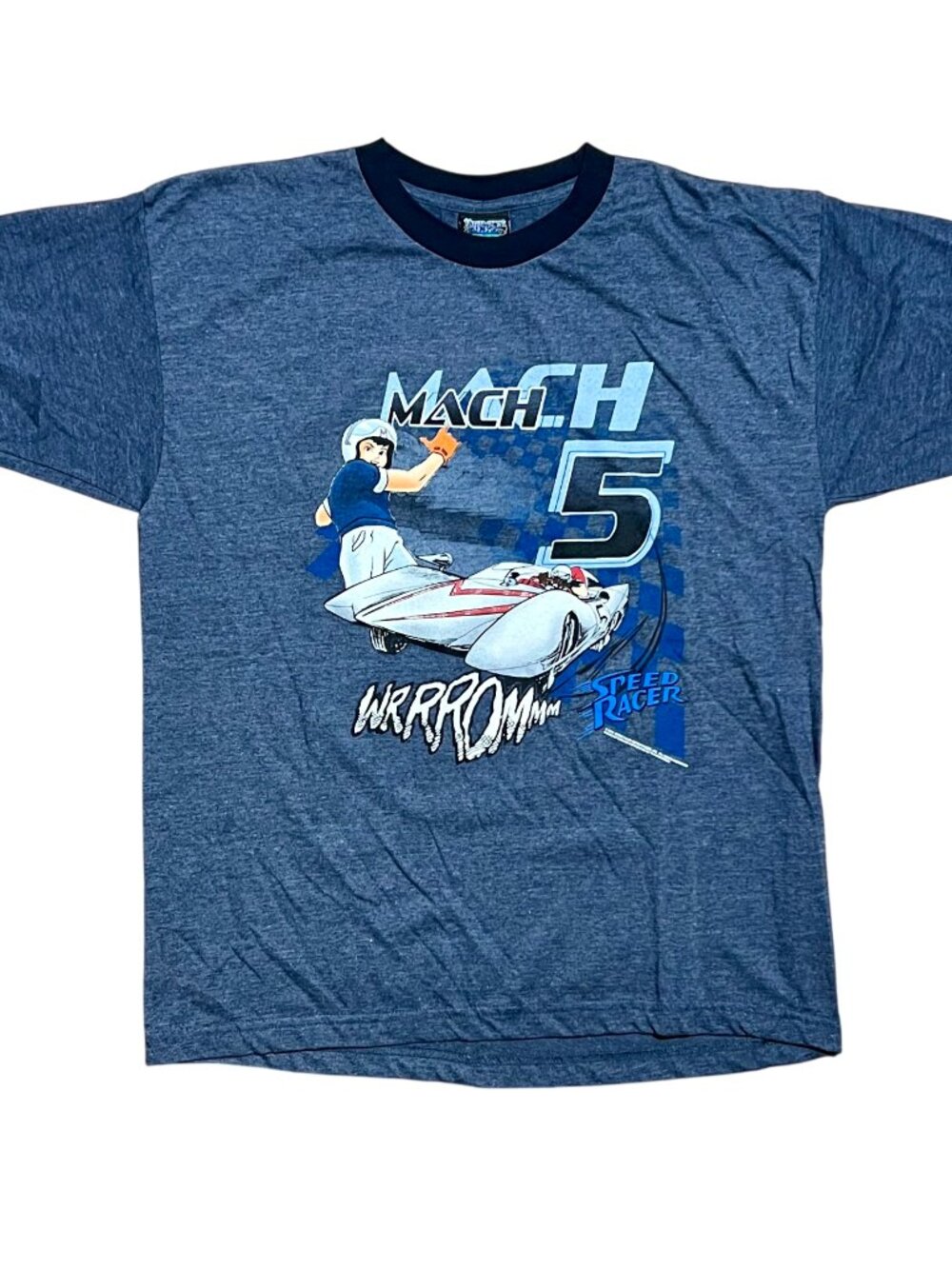 Speed Racer Vintage 2004 Mach 5 Thunder Creek Y2K Anime T-Shirt, Men's Large